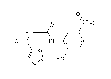 N-{[(2-hydroxy-5-nitrophenyl)amino]carbonothioyl}-2-thiophenecarboxamide