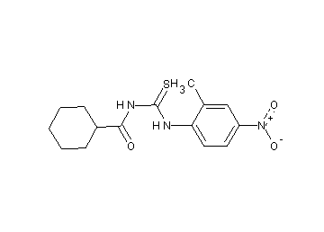 N-{[(2-methyl-4-nitrophenyl)amino]carbonothioyl}cyclohexanecarboxamide - Click Image to Close