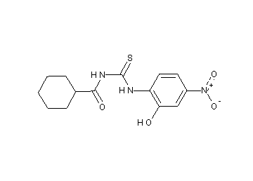 N-{[(2-hydroxy-4-nitrophenyl)amino]carbonothioyl}cyclohexanecarboxamide - Click Image to Close