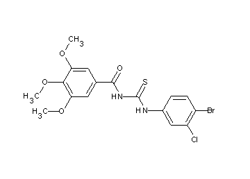 N-{[(4-bromo-3-chlorophenyl)amino]carbonothioyl}-3,4,5-trimethoxybenzamide
