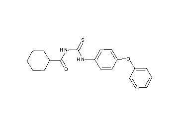 N-{[(4-phenoxyphenyl)amino]carbonothioyl}cyclohexanecarboxamide