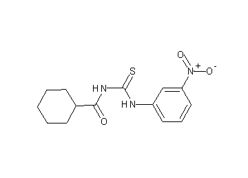 N-{[(3-nitrophenyl)amino]carbonothioyl}cyclohexanecarboxamide