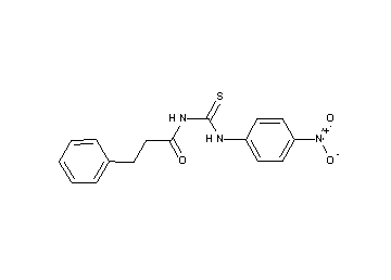 N-{[(4-nitrophenyl)amino]carbonothioyl}-3-phenylpropanamide