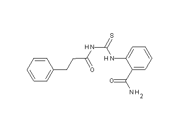 2-({[(3-phenylpropanoyl)amino]carbonothioyl}amino)benzamide