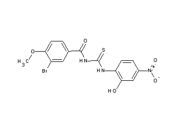 3-bromo-N-{[(2-hydroxy-4-nitrophenyl)amino]carbonothioyl}-4-methoxybenzamide