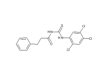 3-phenyl-N-{[(2,4,5-trichlorophenyl)amino]carbonothioyl}propanamide