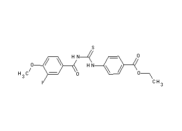 ethyl 4-({[(3-iodo-4-methoxybenzoyl)amino]carbonothioyl}amino)benzoate