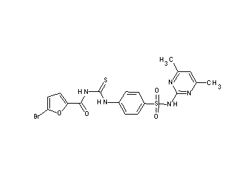 5-bromo-N-{[(4-{[(4,6-dimethyl-2-pyrimidinyl)amino]sulfonyl}phenyl)amino]carbonothioyl}-2-furamide