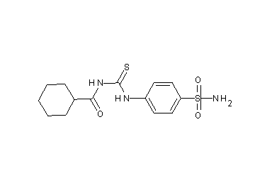N-({[4-(aminosulfonyl)phenyl]amino}carbonothioyl)cyclohexanecarboxamide - Click Image to Close