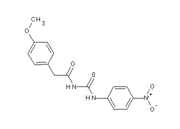 2-(4-methoxyphenyl)-N-{[(4-nitrophenyl)amino]carbonothioyl}acetamide