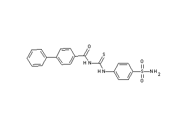 N-({[4-(aminosulfonyl)phenyl]amino}carbonothioyl)-4-biphenylcarboxamide - Click Image to Close