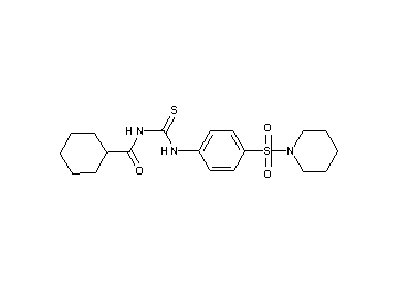 N-({[4-(1-piperidinylsulfonyl)phenyl]amino}carbonothioyl)cyclohexanecarboxamide