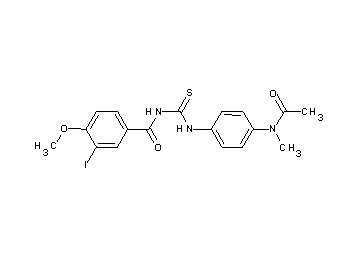 N-[({4-[acetyl(methyl)amino]phenyl}amino)carbonothioyl]-3-iodo-4-methoxybenzamide