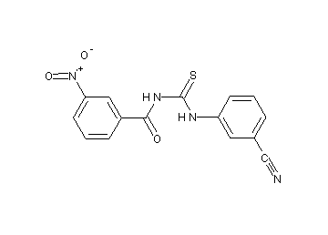N-{[(3-cyanophenyl)amino]carbonothioyl}-3-nitrobenzamide