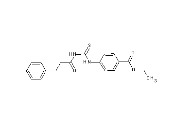 ethyl 4-({[(3-phenylpropanoyl)amino]carbonothioyl}amino)benzoate