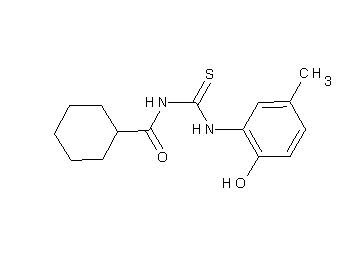 N-{[(2-hydroxy-5-methylphenyl)amino]carbonothioyl}cyclohexanecarboxamide - Click Image to Close