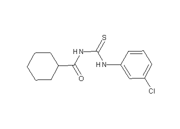 N-{[(3-chlorophenyl)amino]carbonothioyl}cyclohexanecarboxamide - Click Image to Close