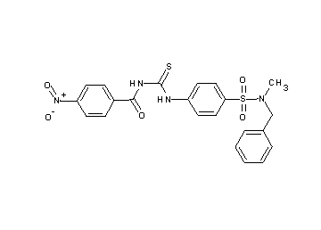 N-{[(4-{[benzyl(methyl)amino]sulfonyl}phenyl)amino]carbonothioyl}-4-nitrobenzamide