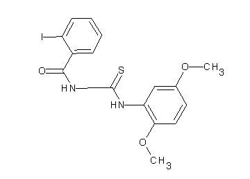 N-{[(2,5-dimethoxyphenyl)amino]carbonothioyl}-2-iodobenzamide