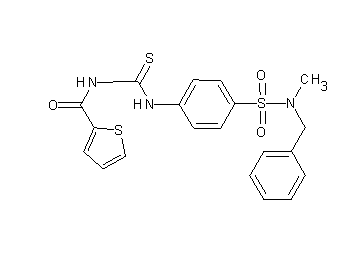 N-{[(4-{[benzyl(methyl)amino]sulfonyl}phenyl)amino]carbonothioyl}-2-thiophenecarboxamide