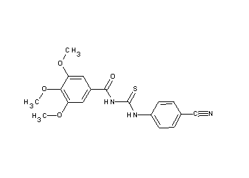 N-{[(4-cyanophenyl)amino]carbonothioyl}-3,4,5-trimethoxybenzamide