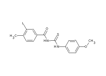3-iodo-N-{[(4-methoxyphenyl)amino]carbonothioyl}-4-methylbenzamide - Click Image to Close
