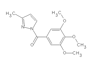 3-methyl-1-(3,4,5-trimethoxybenzoyl)-1H-pyrazole - Click Image to Close