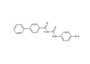 N-{[(4-hydroxyphenyl)amino]carbonothioyl}-4-biphenylcarboxamide