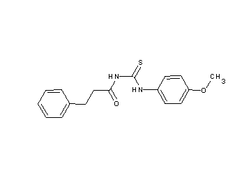 N-{[(4-methoxyphenyl)amino]carbonothioyl}-3-phenylpropanamide