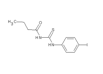 N-{[(4-iodophenyl)amino]carbonothioyl}butanamide