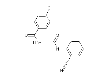 4-chloro-N-{[(2-cyanophenyl)amino]carbonothioyl}benzamide
