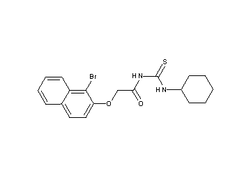 2-[(1-bromo-2-naphthyl)oxy]-N-[(cyclohexylamino)carbonothioyl]acetamide