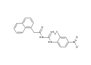 N-{[(2-methyl-4-nitrophenyl)amino]carbonothioyl}-2-(1-naphthyl)acetamide - Click Image to Close