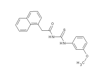 N-{[(3-methoxyphenyl)amino]carbonothioyl}-2-(1-naphthyl)acetamide