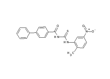 N-{[(2-methyl-5-nitrophenyl)amino]carbonothioyl}-4-biphenylcarboxamide