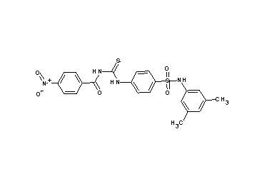 N-{[(4-{[(3,5-dimethylphenyl)amino]sulfonyl}phenyl)amino]carbonothioyl}-4-nitrobenzamide