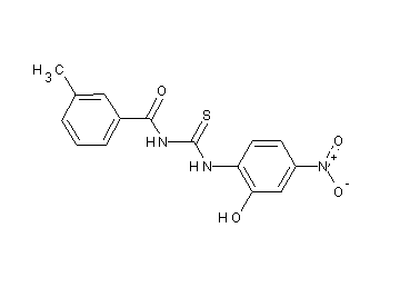 N-{[(2-hydroxy-4-nitrophenyl)amino]carbonothioyl}-3-methylbenzamide - Click Image to Close