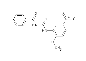 N-{[(2-methoxy-5-nitrophenyl)amino]carbonothioyl}benzamide - Click Image to Close