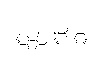 2-[(1-bromo-2-naphthyl)oxy]-N-{[(4-chlorophenyl)amino]carbonothioyl}acetamide