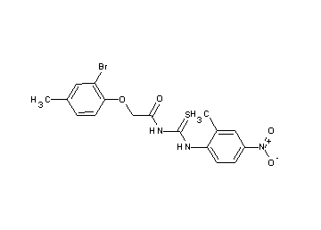 2-(2-bromo-4-methylphenoxy)-N-{[(2-methyl-4-nitrophenyl)amino]carbonothioyl}acetamide - Click Image to Close