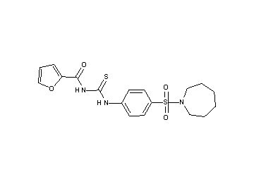 N-({[4-(1-azepanylsulfonyl)phenyl]amino}carbonothioyl)-2-furamide