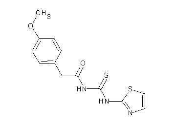2-(4-methoxyphenyl)-N-[(1,3-thiazol-2-ylamino)carbonothioyl]acetamide - Click Image to Close