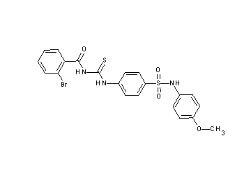 2-bromo-N-{[(4-{[(4-methoxyphenyl)amino]sulfonyl}phenyl)amino]carbonothioyl}benzamide - Click Image to Close