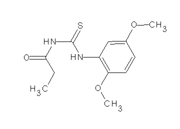 N-{[(2,5-dimethoxyphenyl)amino]carbonothioyl}propanamide