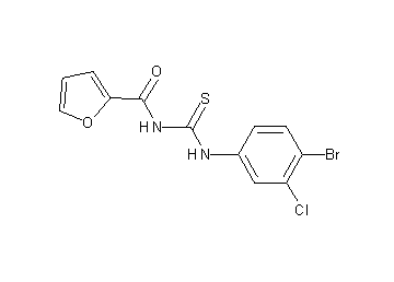 N-{[(4-bromo-3-chlorophenyl)amino]carbonothioyl}-2-furamide