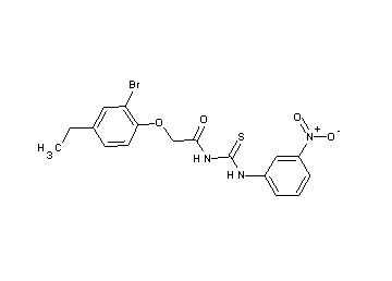 2-(2-bromo-4-ethylphenoxy)-N-{[(3-nitrophenyl)amino]carbonothioyl}acetamide