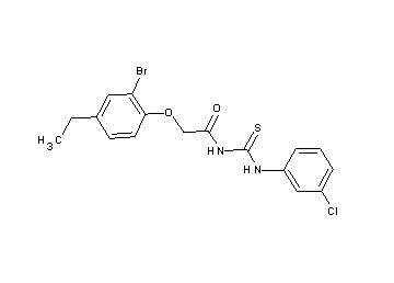 2-(2-bromo-4-ethylphenoxy)-N-{[(3-chlorophenyl)amino]carbonothioyl}acetamide - Click Image to Close