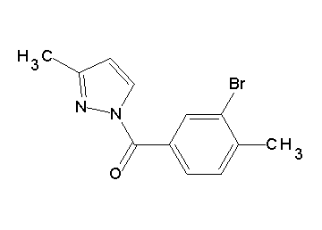 1-(3-bromo-4-methylbenzoyl)-3-methyl-1H-pyrazole - Click Image to Close