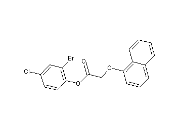 2-bromo-4-chlorophenyl (1-naphthyloxy)acetate