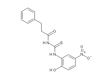 N-{[(2-hydroxy-5-nitrophenyl)amino]carbonothioyl}-3-phenylpropanamide